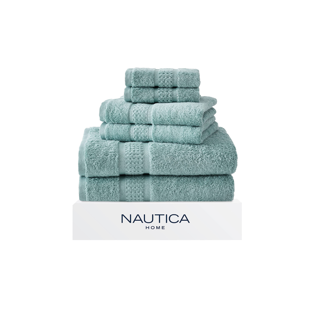 NAUTICA Home Riptide Bath Towel, 100 % Cotton (Tea Green)